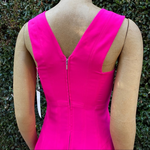 Rebecca Taylor Crepe V-Neck Dress - Picture 5 of 9